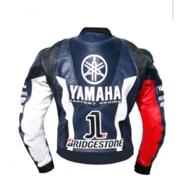 mens yamaha racing motorbike leather jackets
