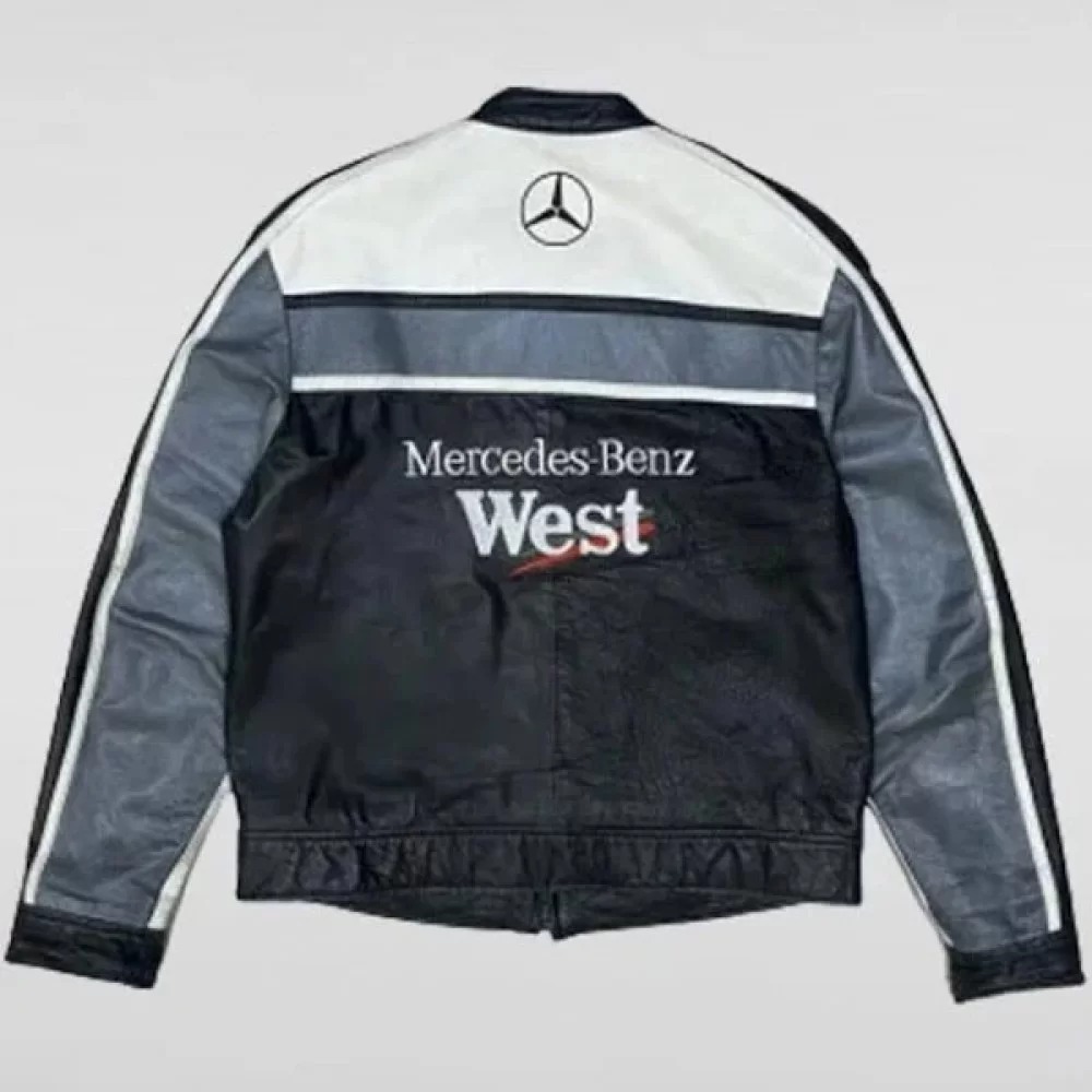 Mercedes Benz West Race F1 Rare Cowhide Leather Jackets