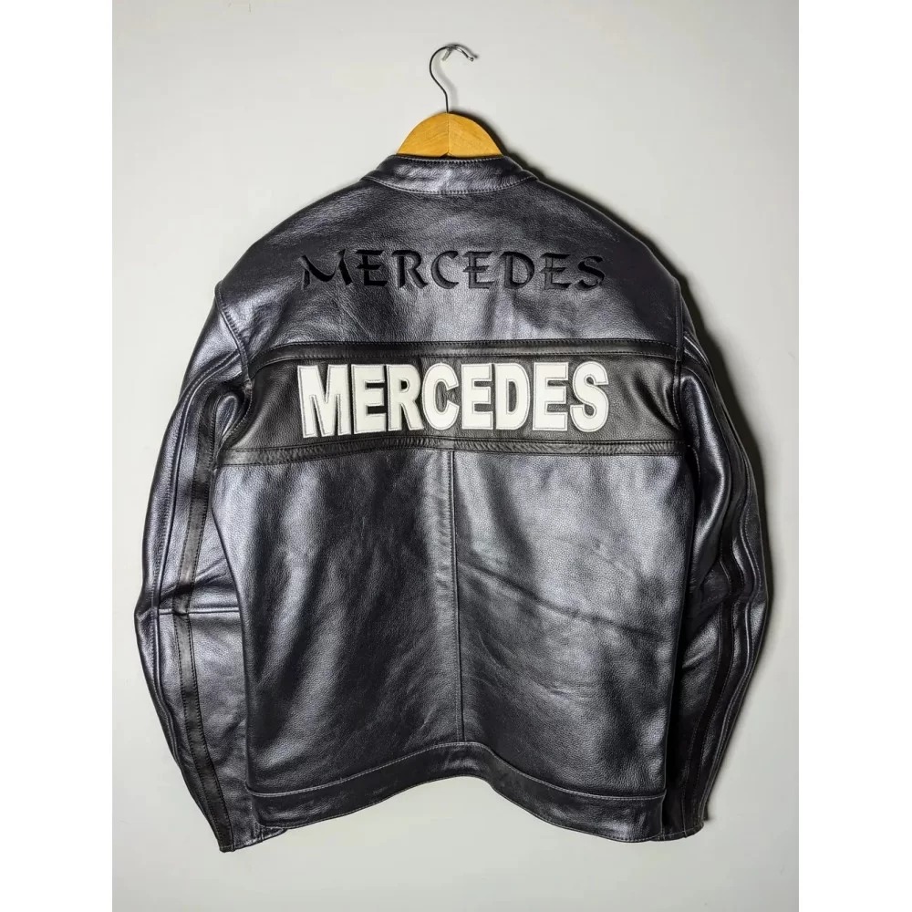 Mercedes Racing Genuine Cowhide Leather Jackets 1