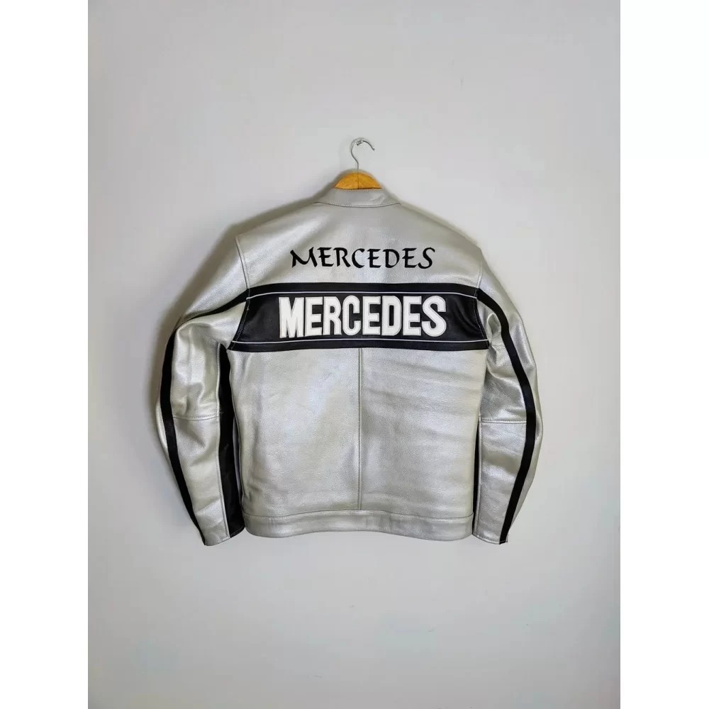 Mercedes Racing Genuine Cowhide Leather Jackets