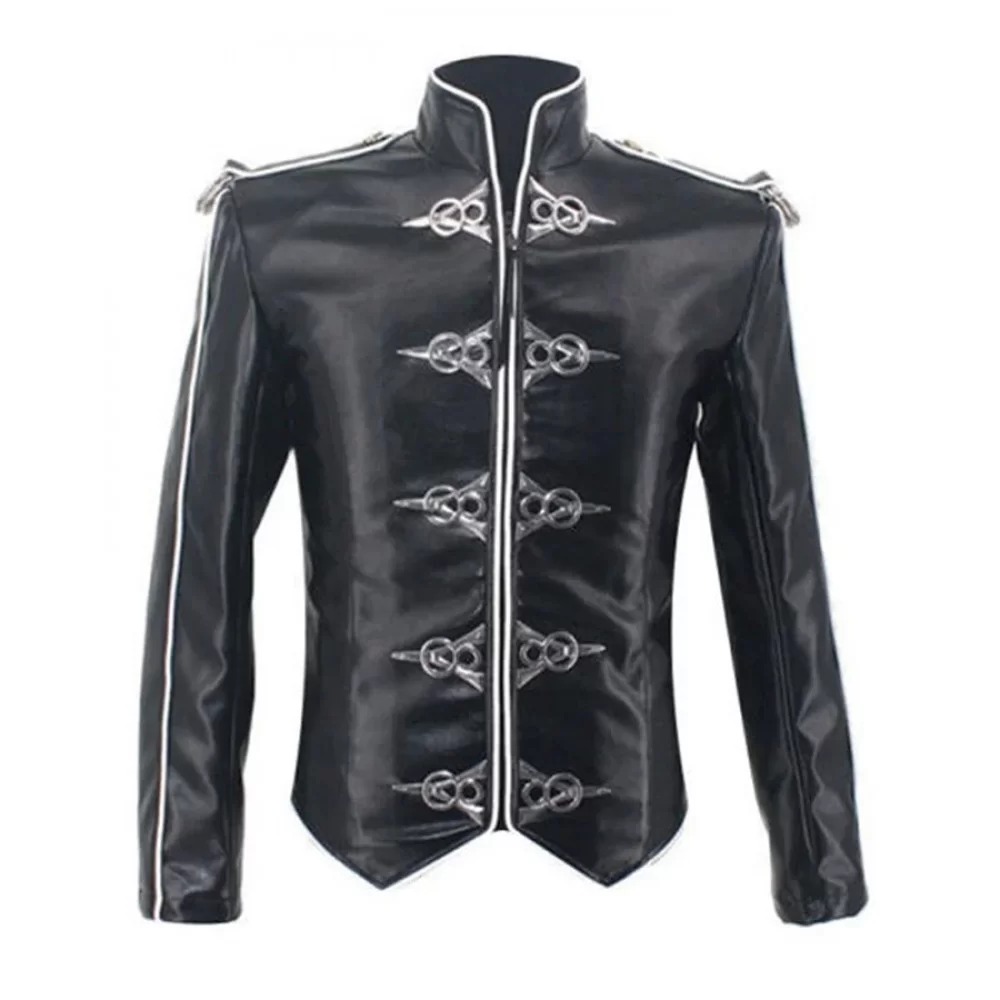 Michael Jackson Black Stand Up Collar Jacket