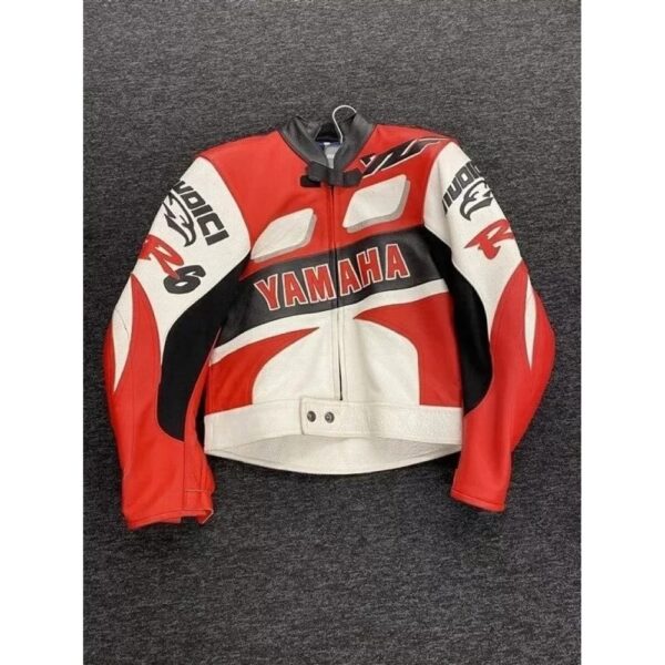 Yamaha R6 Cowhide Leather Biker Jacket