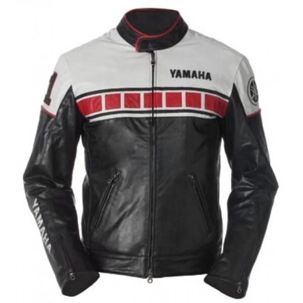 Yamaha Motorbike Cowhide Leather Jacket