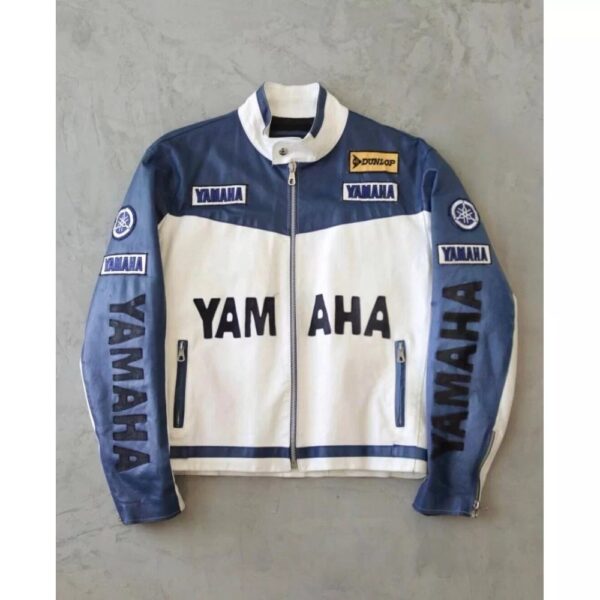 Yamaha Motorcycle Biker Racing Leather Jacket