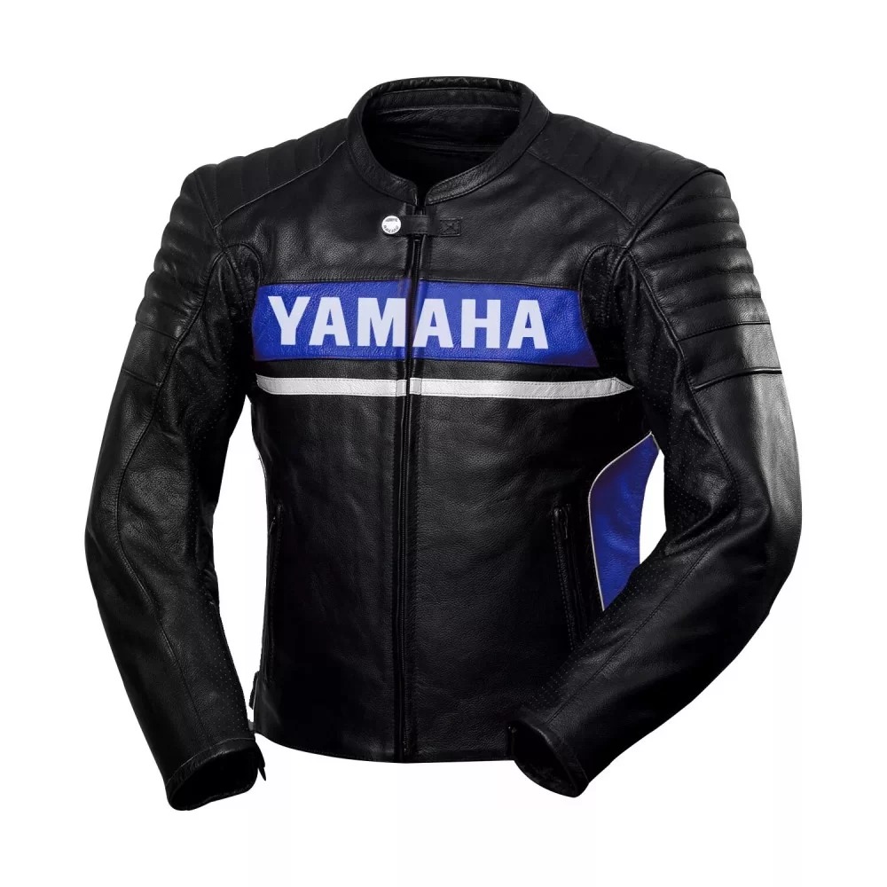 Yamaha Racing Black Motorcycle Jacket