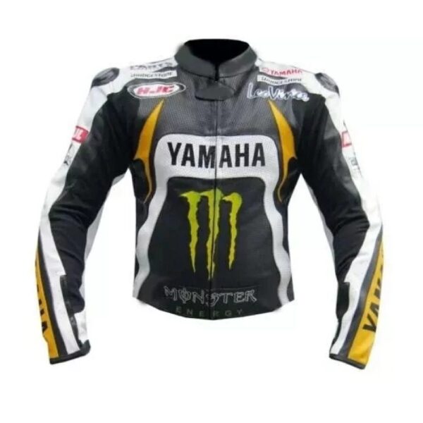 Yamaha Racing Leather Biker Jacket