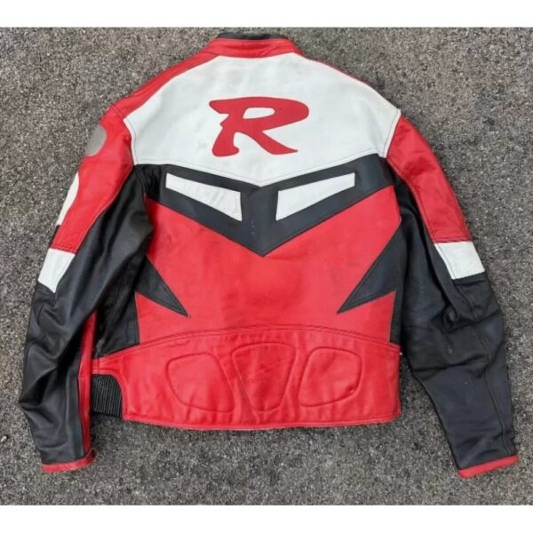 yamaha racing red motorcycle riding gear cowhide leather jackets