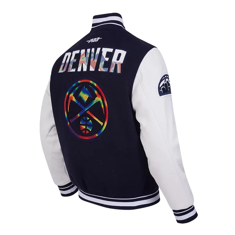 denver nuggets 2024 25 city edition navy and white jackete