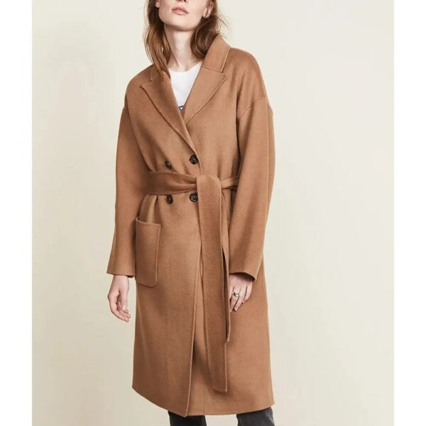 Dylan Brown Wool Coat - Image 2