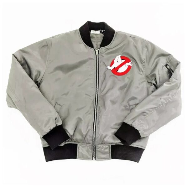 Ghostbusters Gray Bomber Jacket
