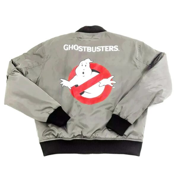 Ghostbusters Gray Bomber Jacket - Image 2