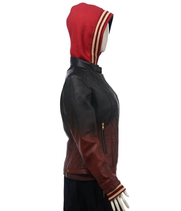 Harley Quinn Property of Joker Jacket with Hood - Image 3