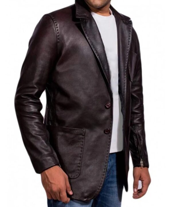 Fast and Furious 7 Jason Statham Leather Blazer - Image 2