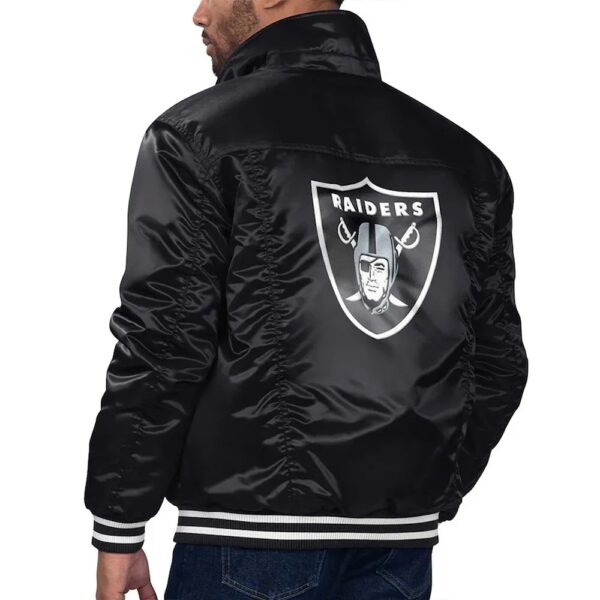 Las Vegas Raiders Silver Tab Trucker Jacket - Image 2