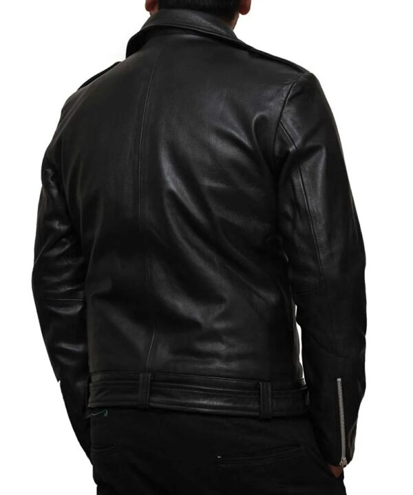 Negan The Walking Dead Black Leather Jacket - Image 3