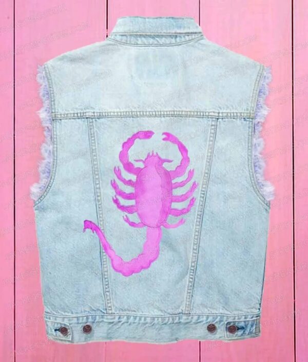 Ryan Gosling Barbie Blue Denim Vest - Image 2