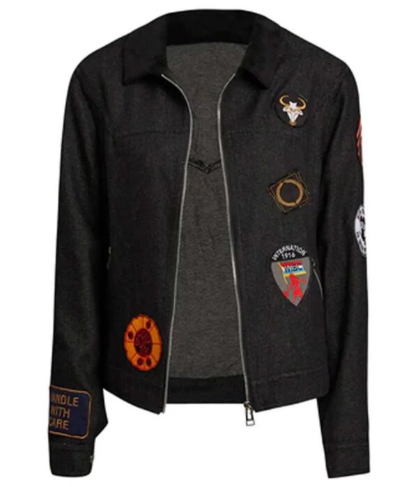 Maya Hawke Stranger Things S04 Denim Jacket - Image 3