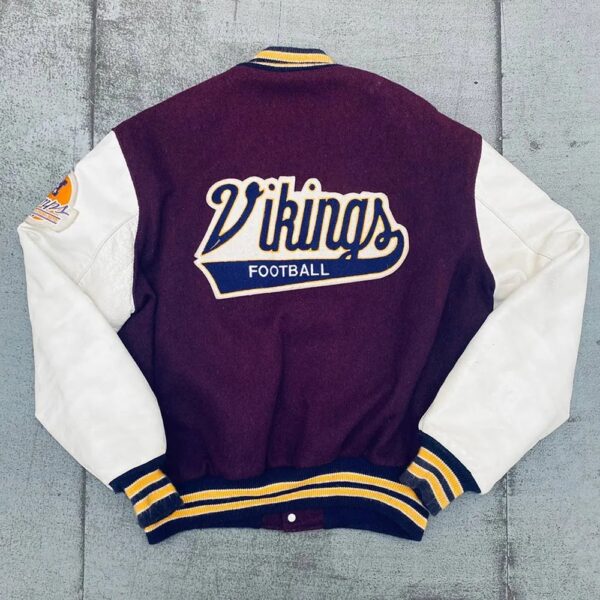 1980s minnesota vikings nfc champs patch varsity jacket 1000x1000fit
