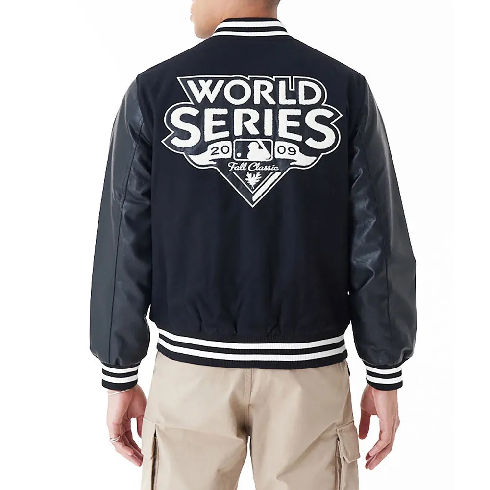 2009 NY Yankees World Series Black Varsity Jacket 1000x1000fit