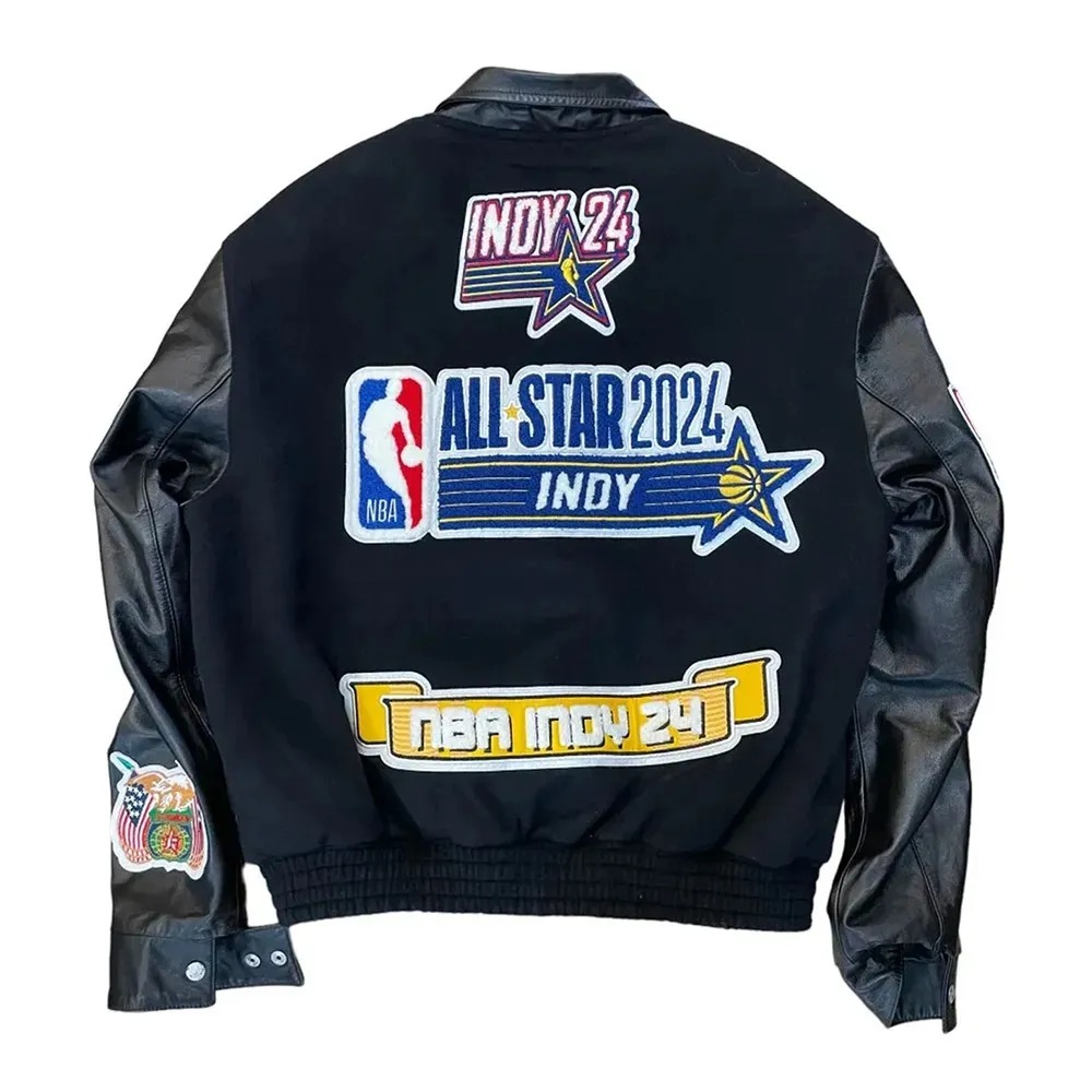 2024 all star indianapolis black wool and leather jacket1 1000x1000fit