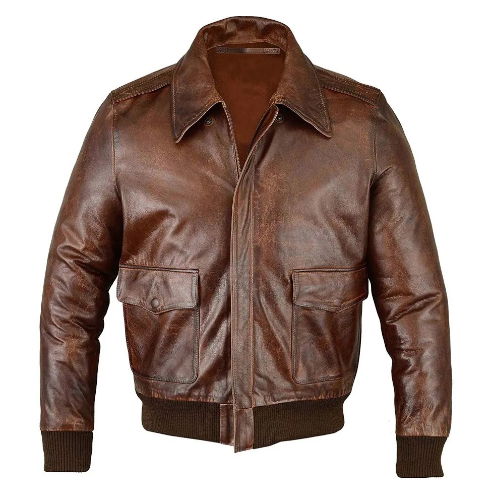 A2 Airforce Aviator Leather Bomber Jacket 976x1000fit
