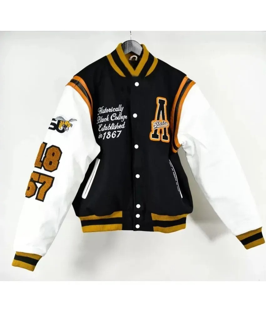 Alabama State University Black Varsity Jacket 850x1000fit