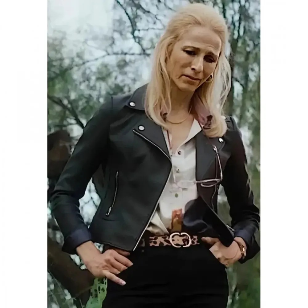 Angie Milliken The Red 2024 Black Biker Jacket 1000x1000fit
