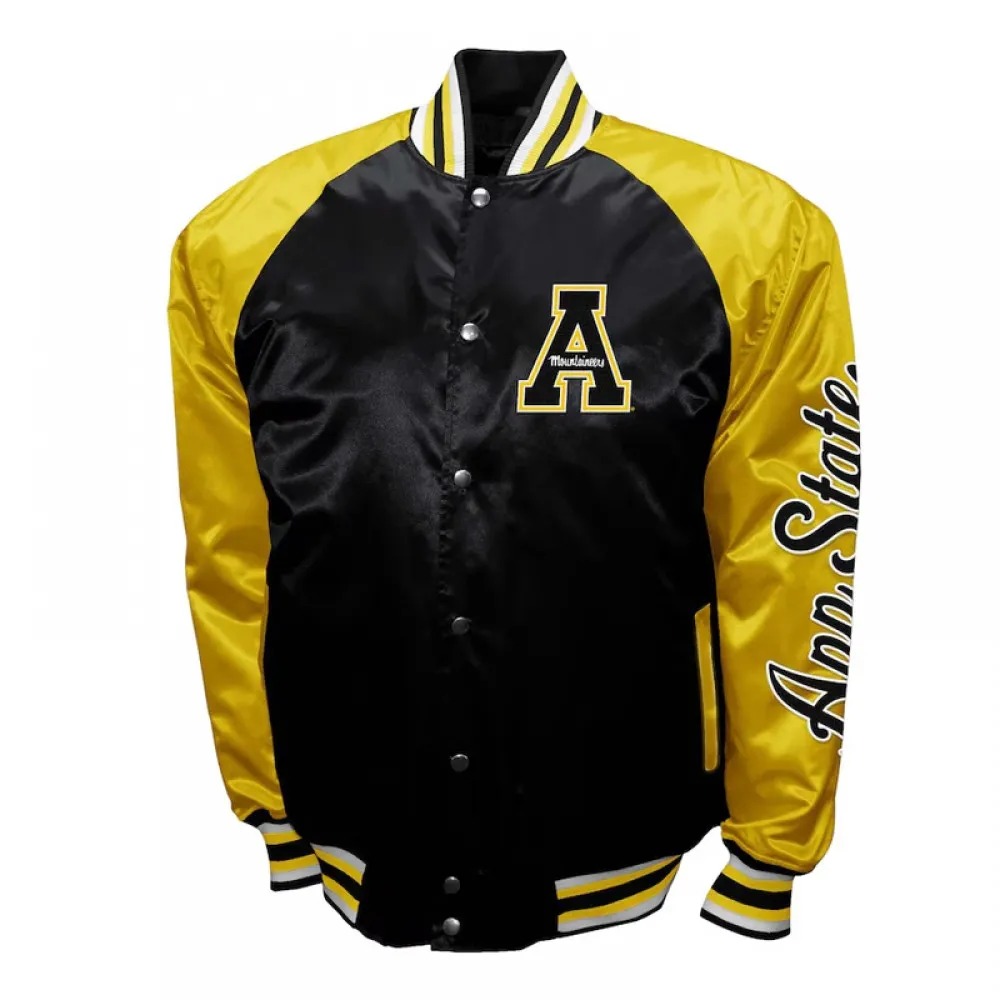 Appalachian State Mountaineers The Game Black Satin Jacket 1000x1000fit
