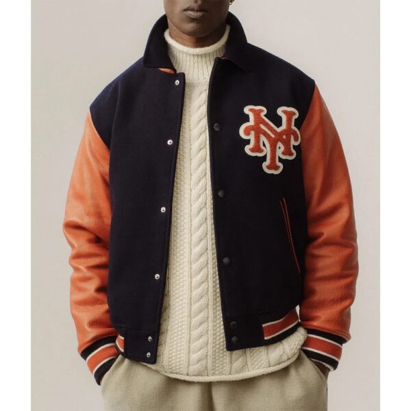 aime leon dore new york mets black and orange varsity jacket 1000x1000fit