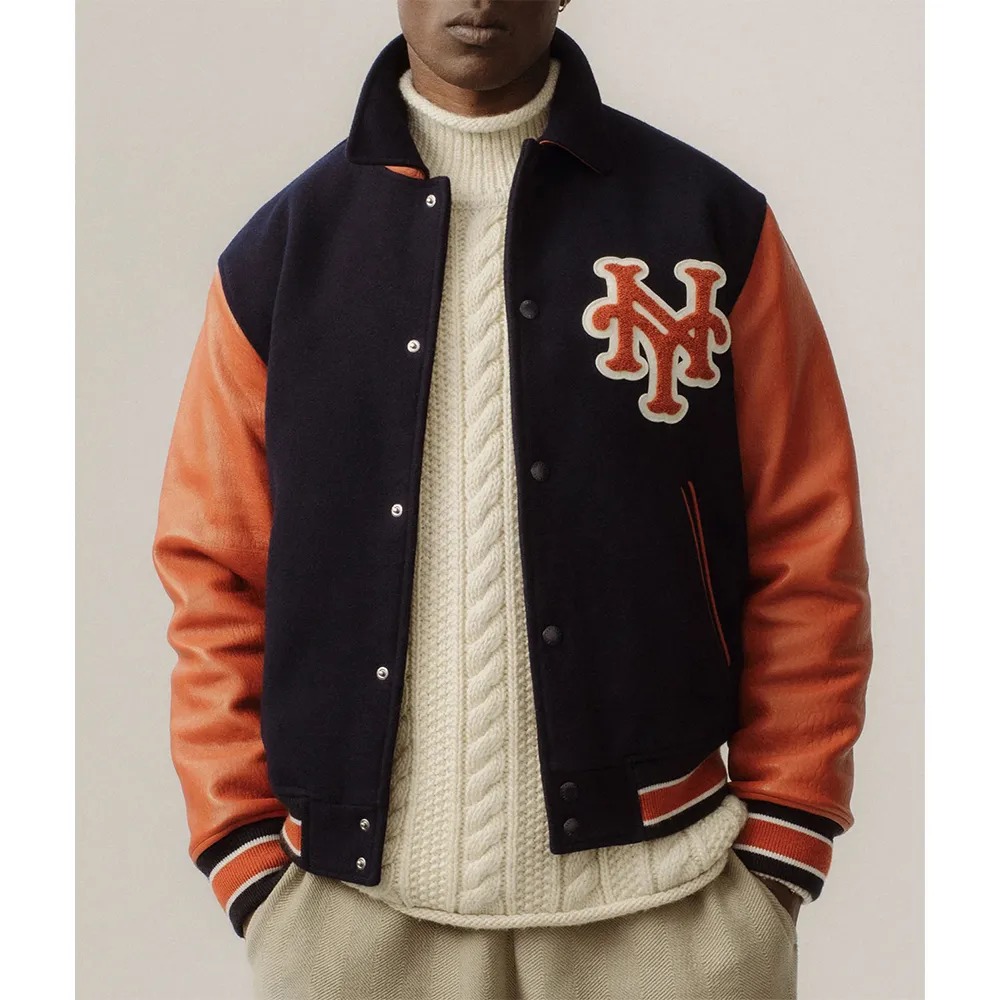 aime leon dore new york mets black and orange varsity jacket 1000x1000fit