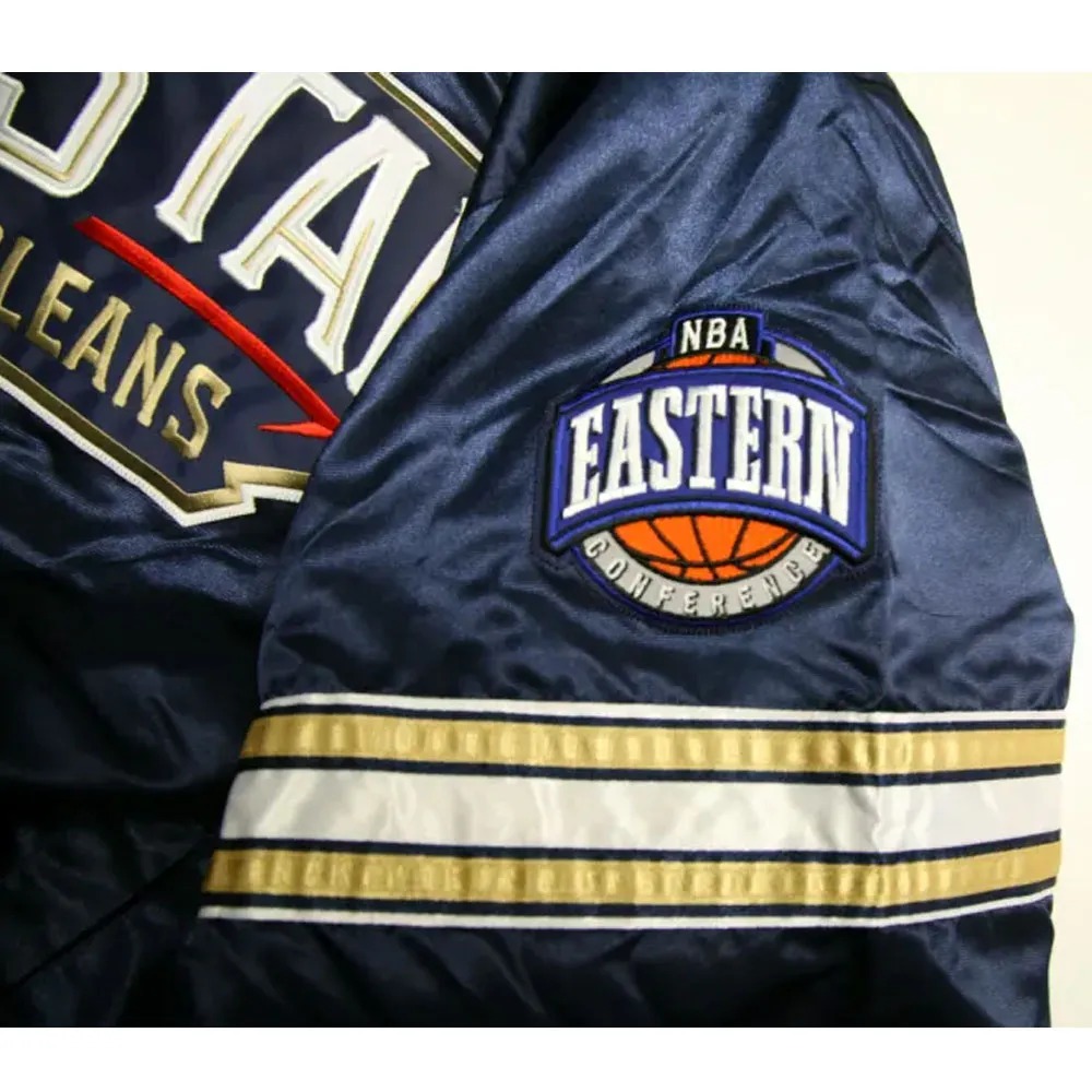 all star game new orlean 2014 blue bomber satin jacket 1000x1000fit