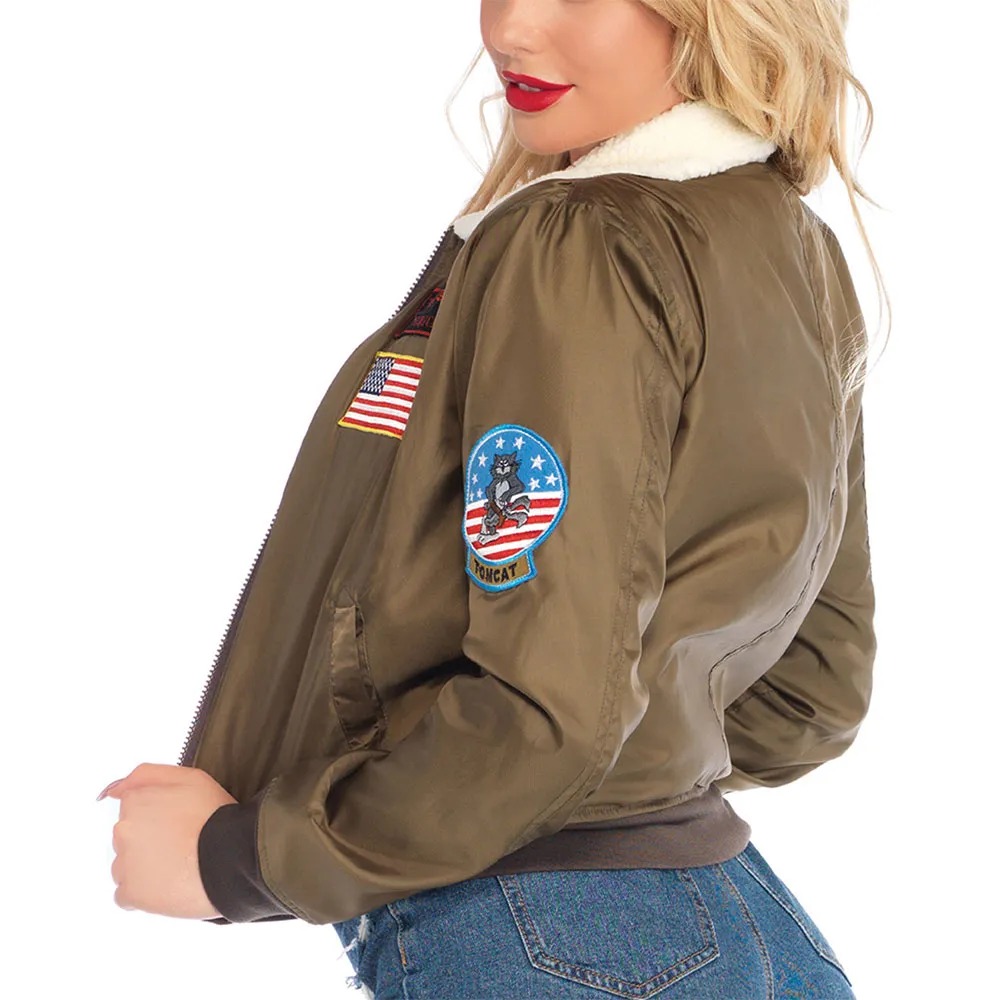 cheerleaders top gun philadelphia eagles bomber jacket