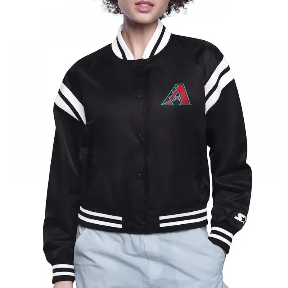 Arizona Diamondbacks Printed Logo Varsity Satin Jacket 1000x1000fit