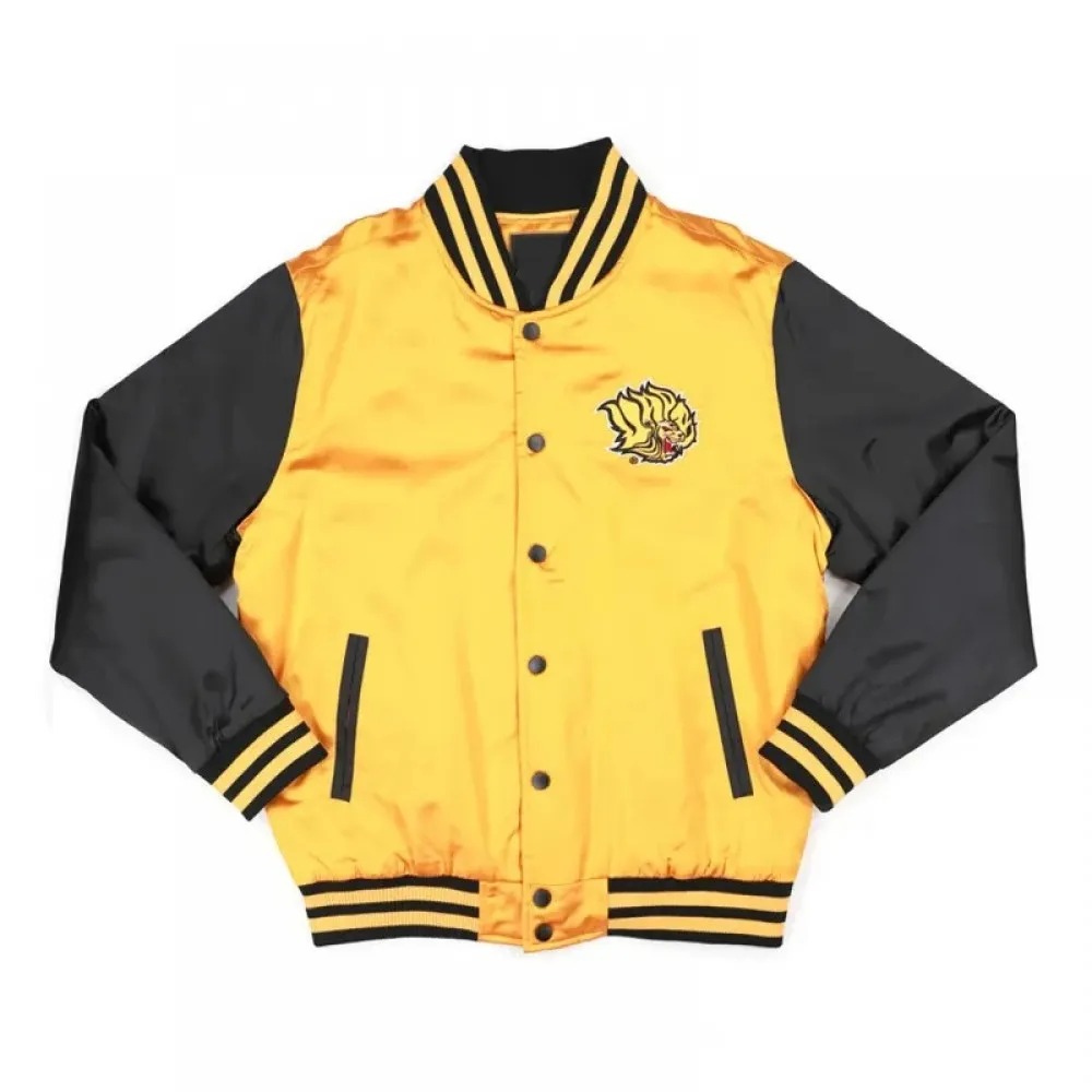 Arkansas Pine Bluff Gold and Black Baseball Jacket 1000x1000fit