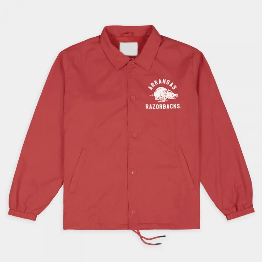 Arkansas Razorbacks Retro Hog Coaches Jacket 1000x1000fit