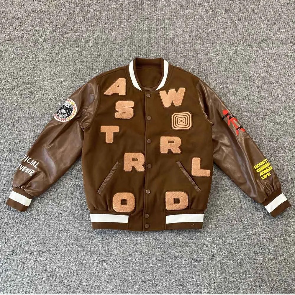 Astro World Brown Varsity Jacket 1000x1000fit