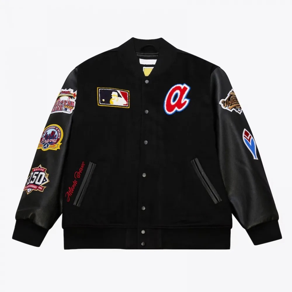 Atlanta Braves Black Out Vintage Logo Varsity Jacket 1000x1000fit