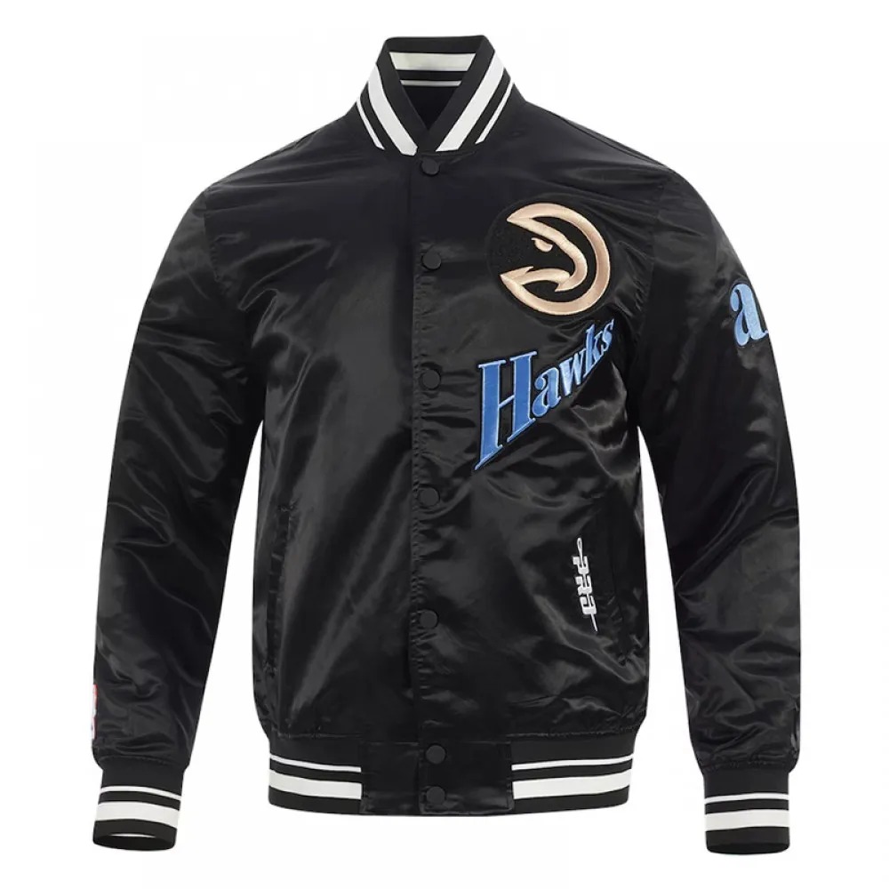 Atlanta Hawks 2024 25 City Edition Chenille Black Satin Jacket 1000x1000fit