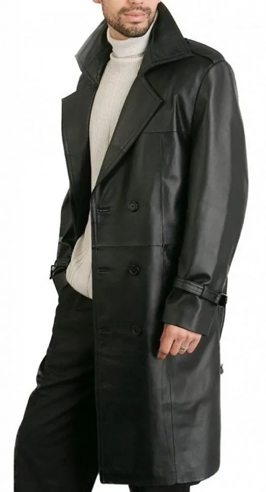 The Punisher Leather Trench Coat 50789 zoom 541x1000fit