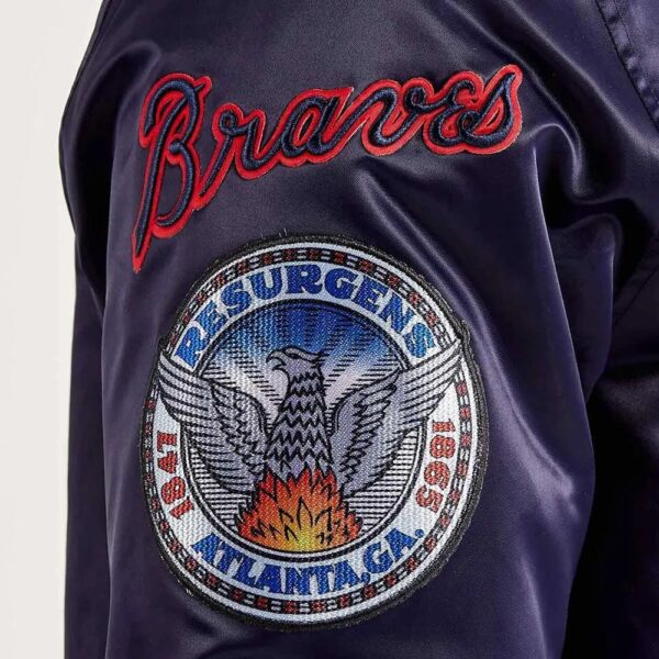 atlanta braves world series navy satin jacket 1000x1000fit