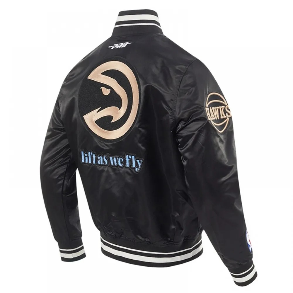 atlanta hawks 2024 25 city edition black bomber satin jacket 1000x1000fit