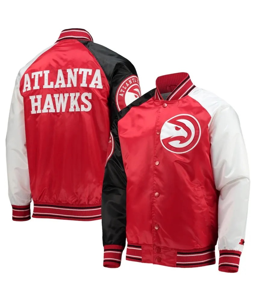 atlanta hawks reliever red and black varsity satin raglan jacket 850x1000fit