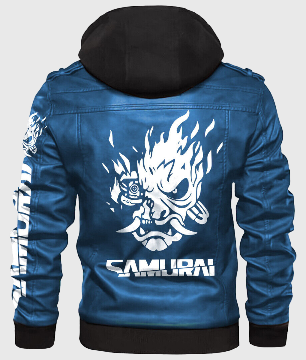 cyberpunk 2077 Blue Samurai Jacket 2